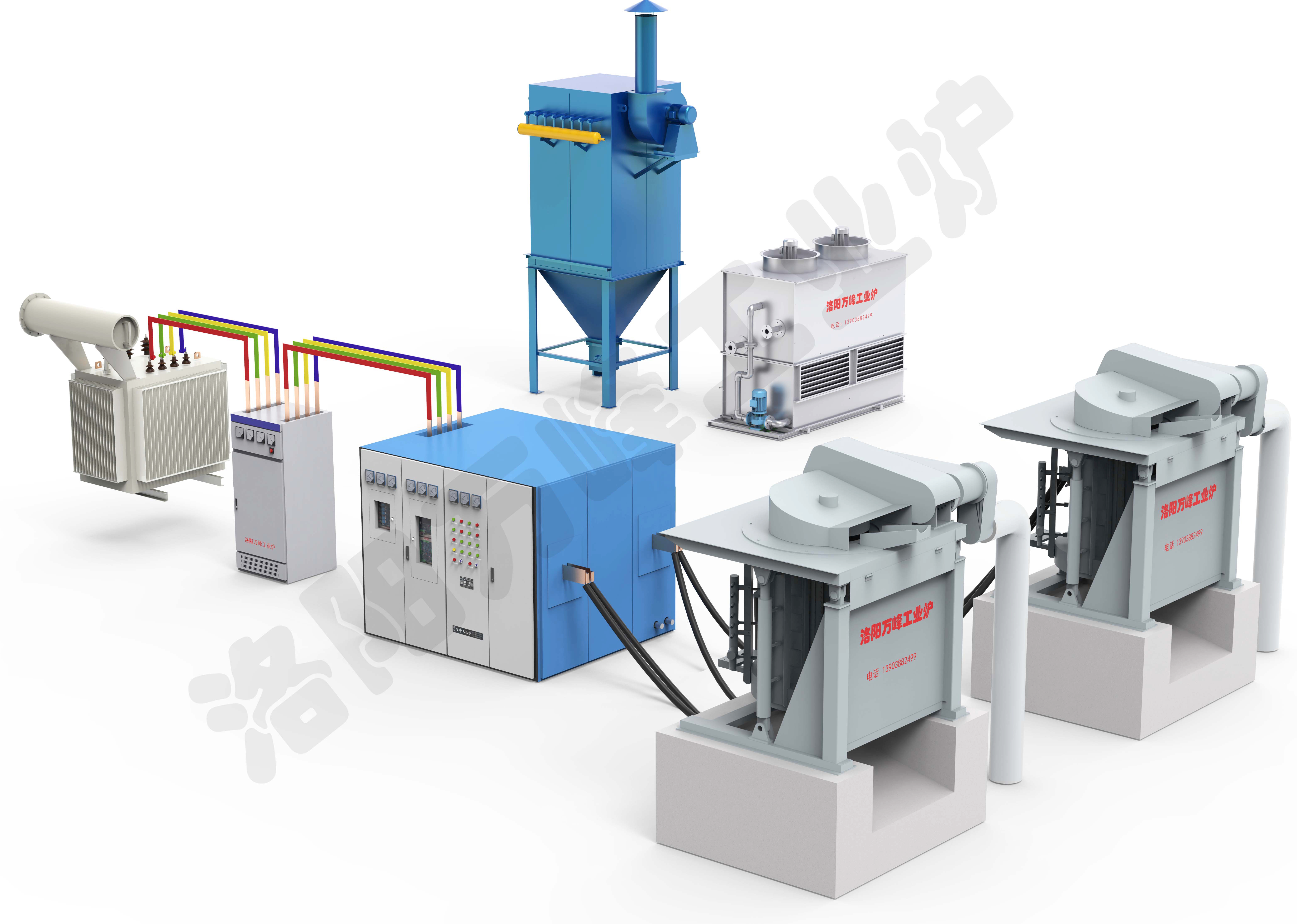 中頻爐冷卻水的溫度、壓力監測方法
